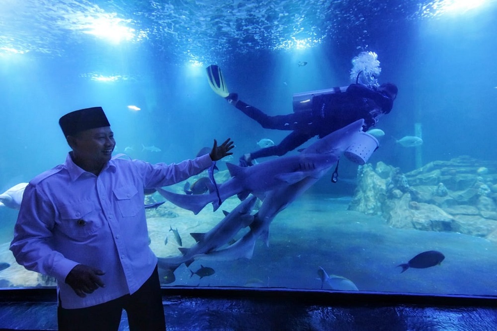  Tinjau Aquarium Indonesia Pangandaran, Uu Ruzhanul: Sangat Indah