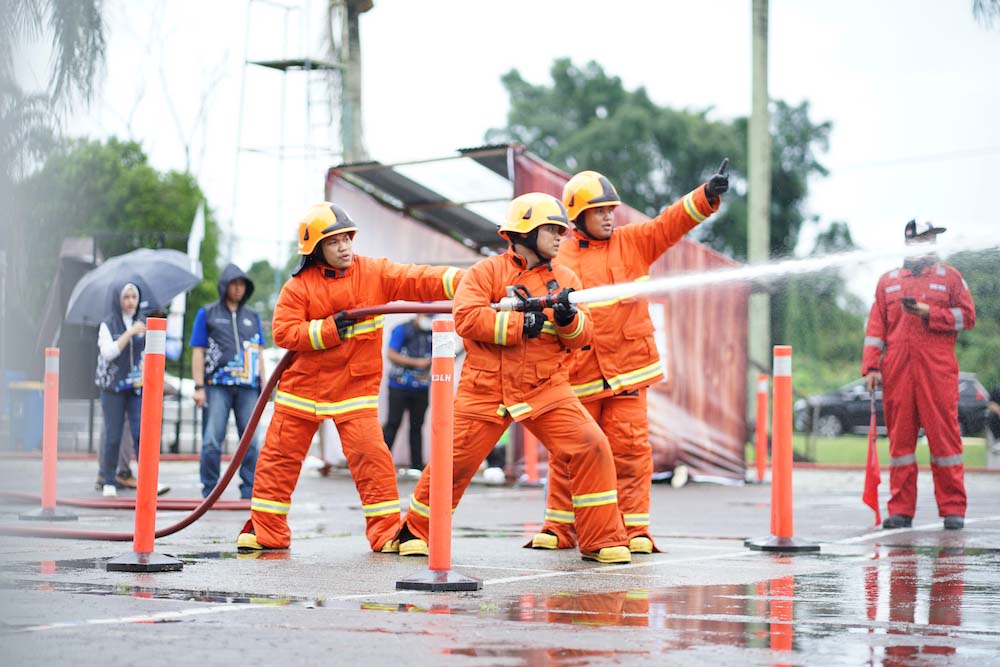  Latih Kesigapan Karyawan Tangani Kebakaran, Pupuk Kaltim Gelar Fire and Rescue Competition