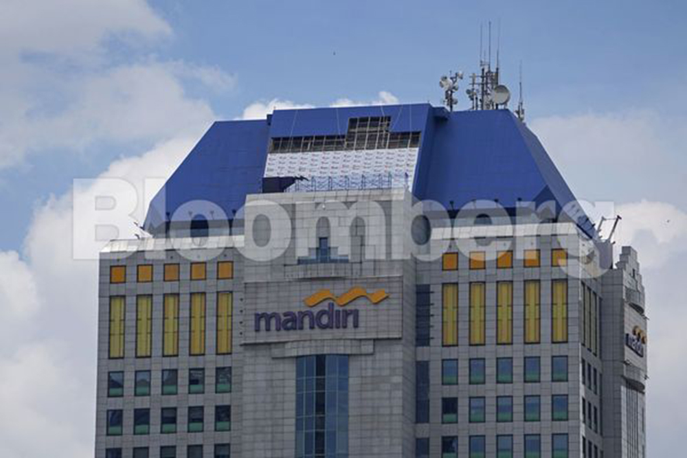 Gedung kantor pusat Bank Mandiri. /Bloomberg-Dimas Ardian