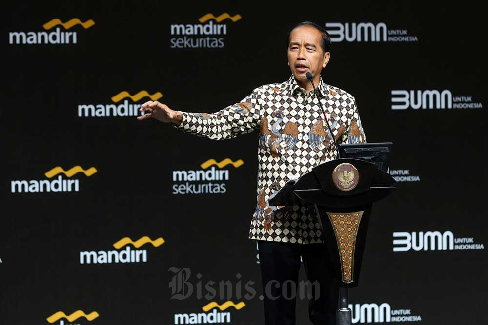  Presiden Jokowi Bahas Kondisi Ekonomi Terkini di Mandiri Investment Forum 2023