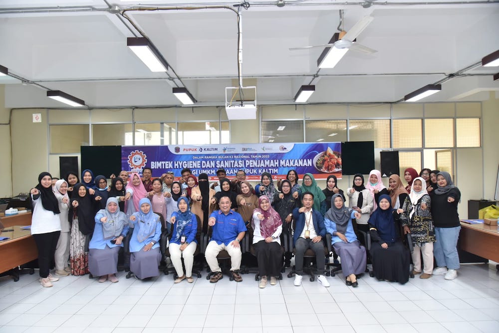  Penuhi Standar Kesehatan Produk, Pupuk Kaltim Gelar Bimtek Hygiene dan Sanitasi Bagi UMKM Binaan