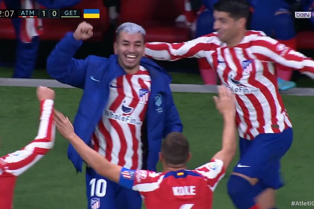  Momen Pemain Atletico Madrid Cetak Gol dari Bangku Cadangan