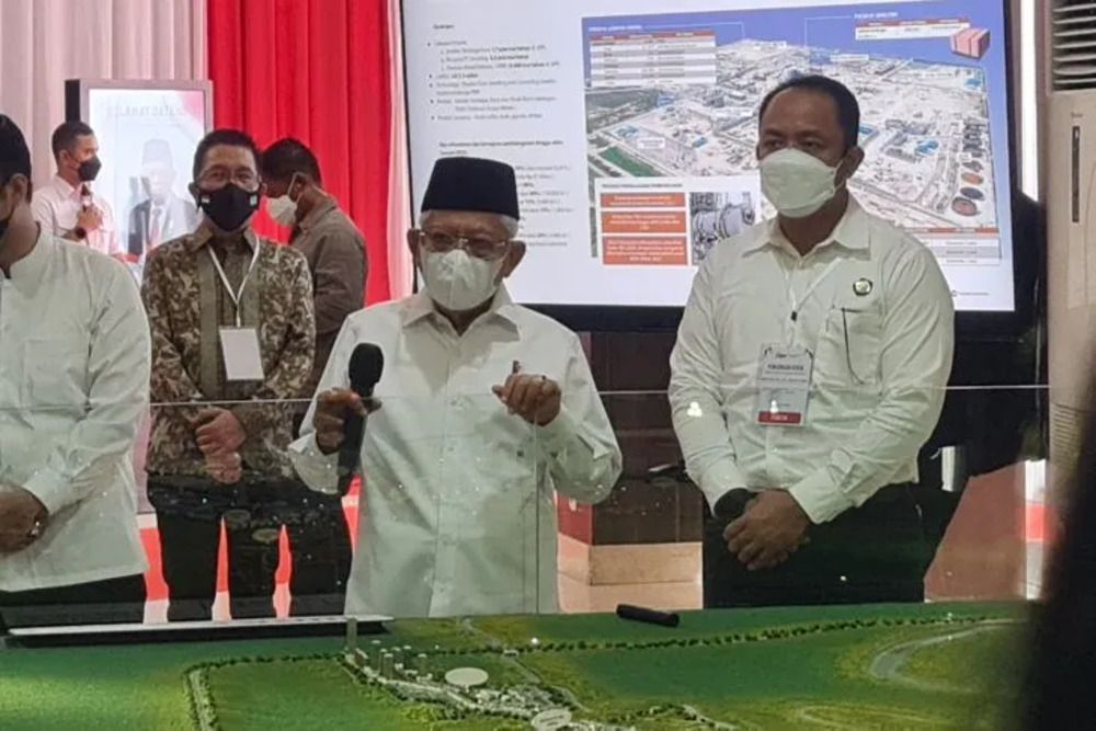  Wapres Meninjau Pembangunan Smelter Freeport di Gresik