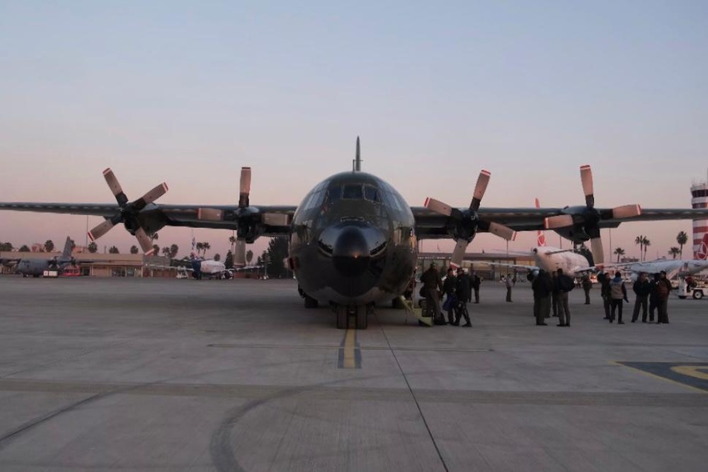  Hercules TNI-AU Jalankan Misi Perdana Angkut Logistik di Turki
