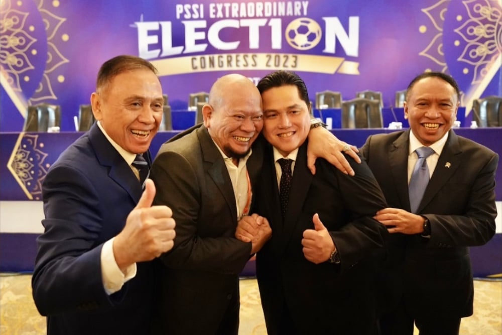  H-1 KLB, Kemenangan Erick Thohir Dibocorkan Caketum PSSI yang Mundur