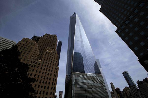 Gedung One World Trade Center di New York/Reuters