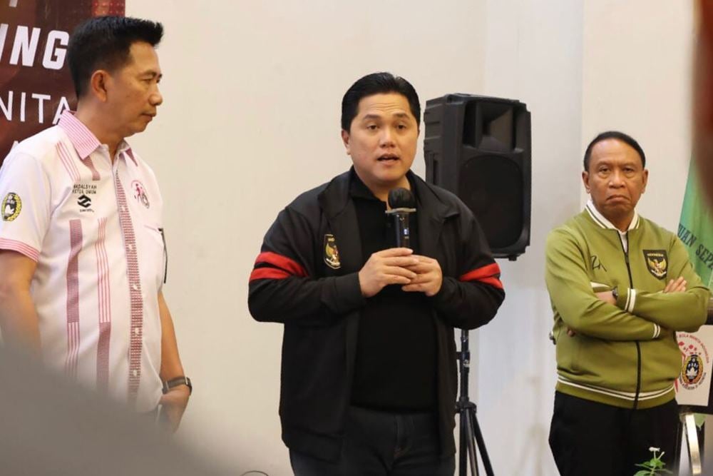  Erick Thohir Tepis Anggapan Pemerintah Intervensi PSSI