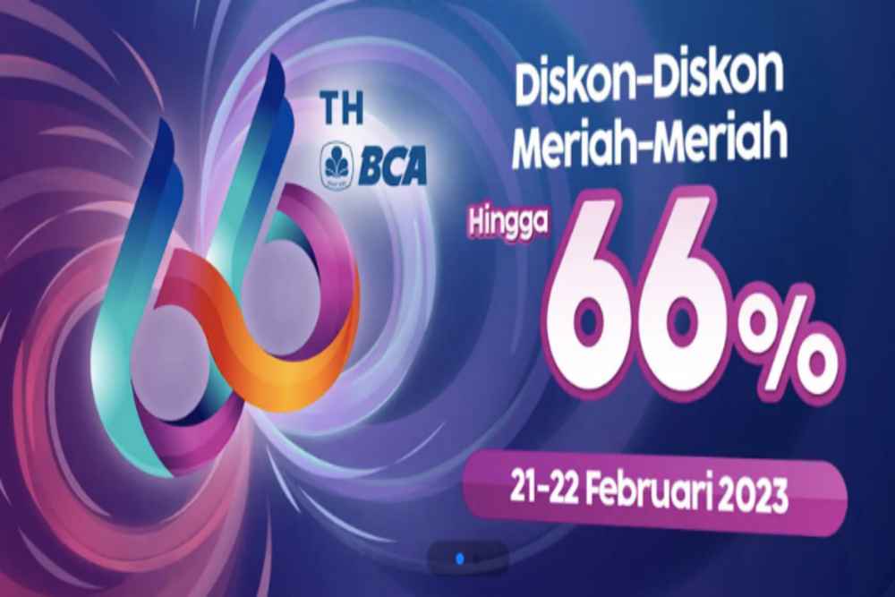  Ssst..Ini Kode Promo HUT ke-66 BCA untuk Dapat Diskon Rp660.000