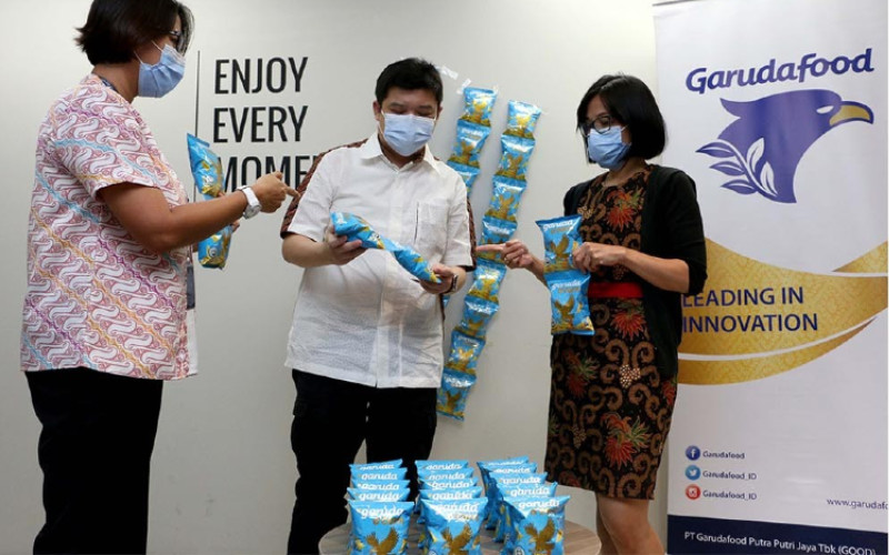 Garudafood (GOOD) meluncurkan Garuda OCorn yang merupakan inovasi dari hasil open collaboration menggandeng partner global yang telah sukses mengembangkan merek Bugles. /Garudafood