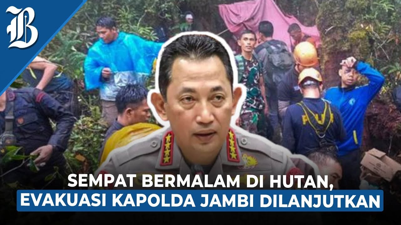  Evakuasi Kapolda Jambi Terkendala Cuaca