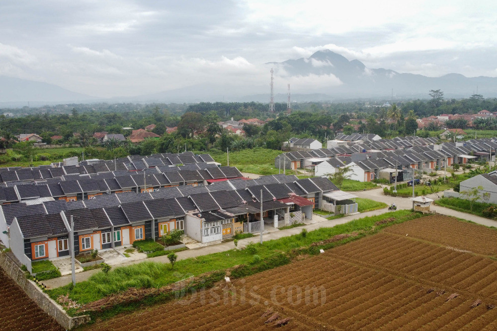 Ilustrasi perumahan subsidi di Ciampea, Bogor, Jawa Barat, Senin (6/1/2023). Bisnis - Himawan L Nugraha