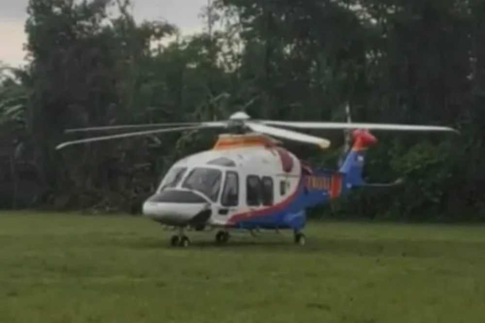  Helikopter Kapolda Jatim Mendarat Darurat di Tulungagung