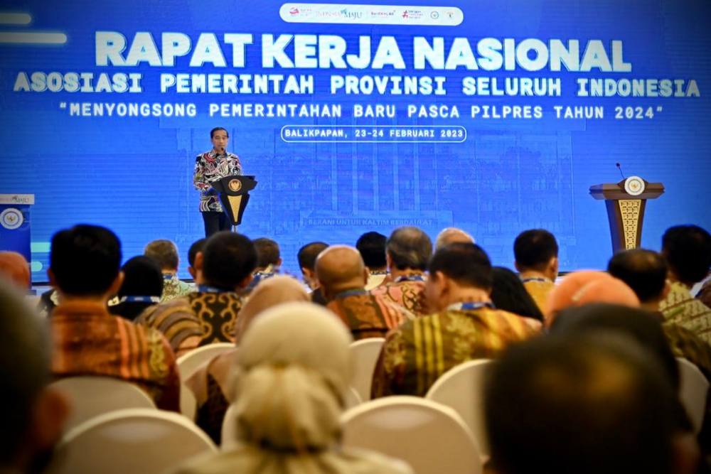 Buka Rakernas APPSI Tahun 2023, Jokowi Minta Gubernur Dorong Belanja Masyarakat / Setpres