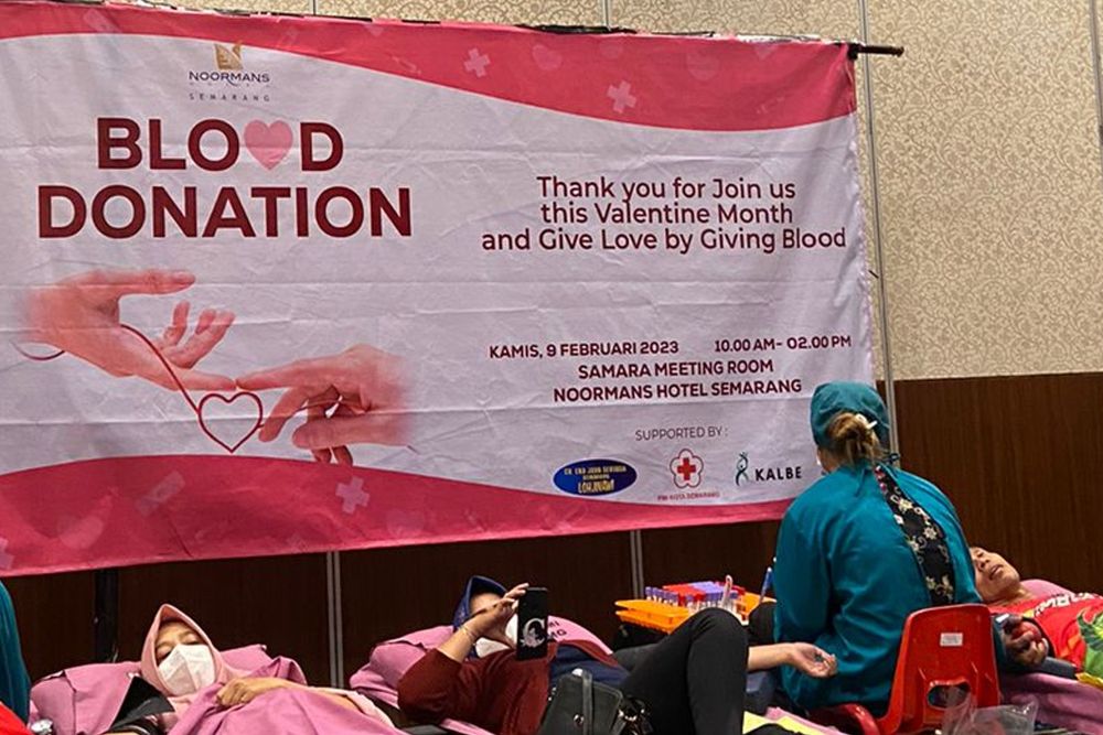 Berbagi Kasih Sayang di Hari Valentine, Noormans Hotel Semarang Gelar Donor Darah