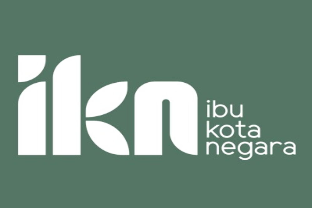 Tabgkapan layar Logo Ibu Kota Negara (IKN) Nusantara. JIBI/Bisnis-Nancy Junita 