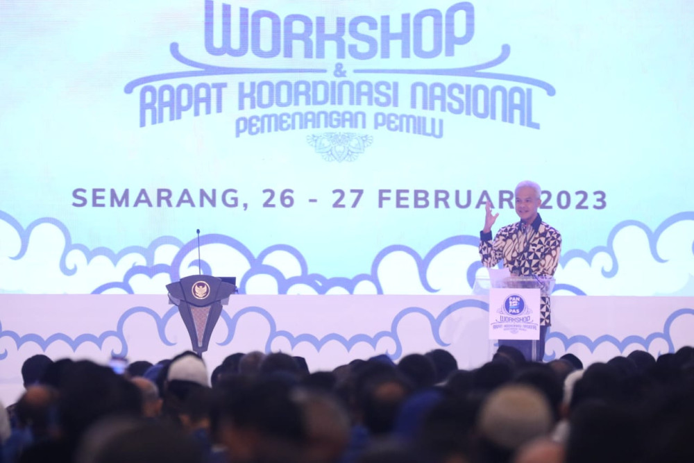  Hadiri Rakornas PAN, Ganjar Pranowo Bahas IKN