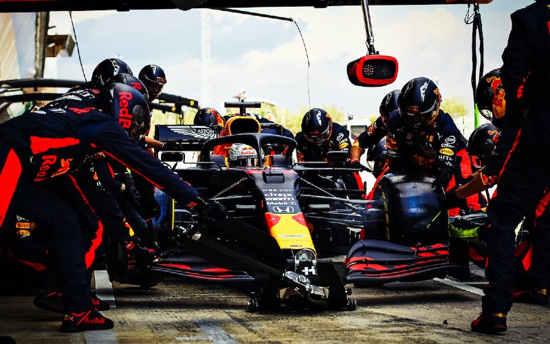 Max Verstappen dari tim Red Bull berhasil meraih podium kedua di Grand Prix Spanyol. /Honda