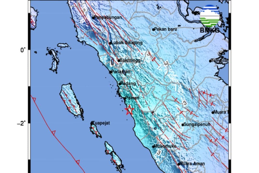  Gempa Magnitudo 5,5 Guncang Sumatra Barat!