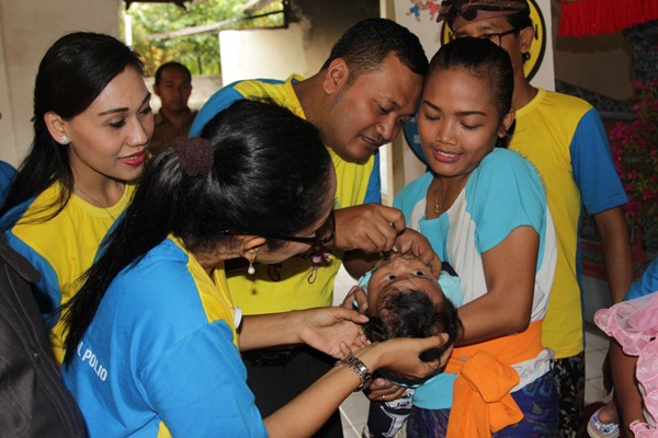  Dinkes Riau Targetkan 1,24 Juta Anak Dapatkan Imunisasi Polio