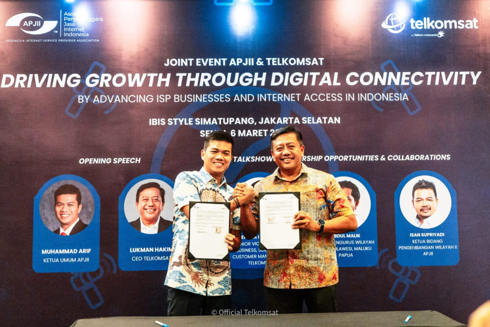  APJII dan Telkomsat Membuat MoU untuk Percepat Transformasi Digital