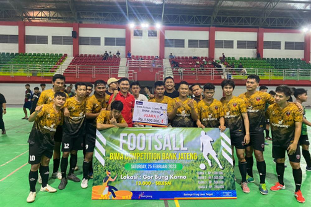 Bank Jateng Purwodadi Sosialisasikan Gemar Menabung Lewat Olahraga Futsal