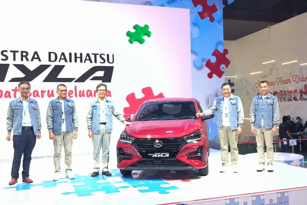 PT Astra Daihatsu Motor (ADM) resmi meluncurkan harga All New Daihatsu Ayla dalam ajang Gaikindo Jakarta Autoweek atau GJAW 2023, Jumat (10/3/2023)/Bisnis-Anshary