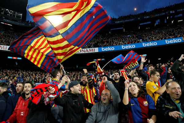 Suporter Barcelona/Reuters-Paul Hanna