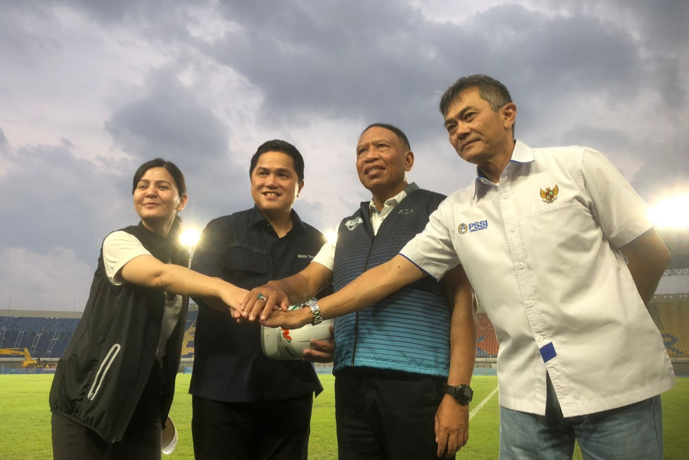  Jelang Penilaian FIFA, Ini Komentar Ketum PSSI Usai Tinjau  Stadion Si Jalak Harupat