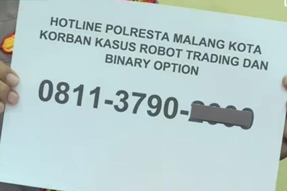 Viral Nomor Pengaduan Kasus Robot Trading Salah, Netizen Serbu Polresta Malang