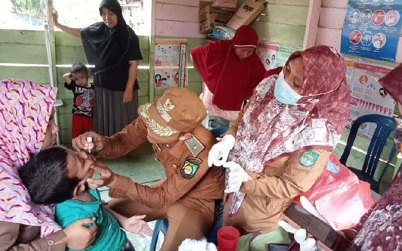  Imunisasi Polio di Riau Belum Capai Target, Petugas Datangi Rumah Warga