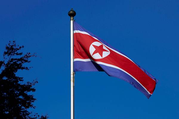 Bendera Korea Utara. Semakin Panas, Korut Klaim 800.000 Warganya Siap Berperang Lawan AS/Reuters