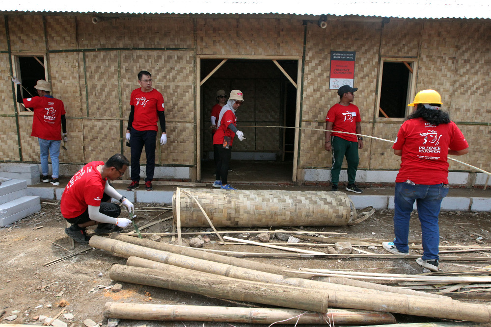  Prudential Indonesia Bangun Hunian Sementara Korban Gempa Bumi di Cianjur