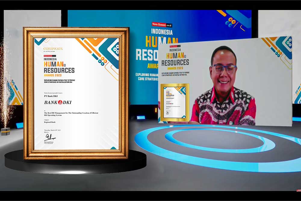 Sukses Transformasi Pengelolaan SDM Berbasis Digital, Bank DKI Kembali Raih Indonesia Human Resources Awards 2023