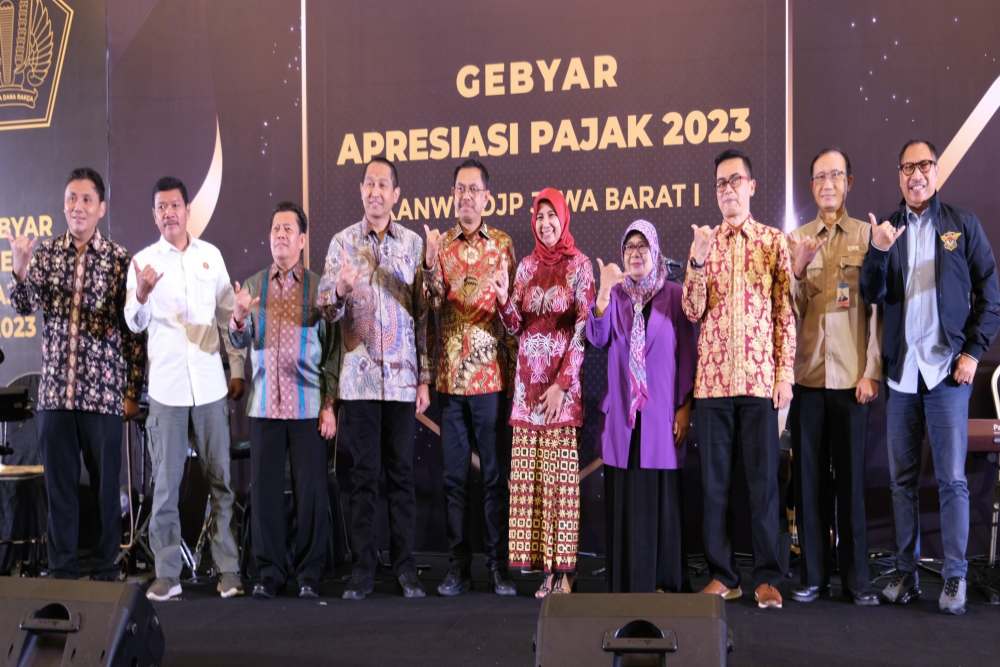 Kanwil DJP Jawa Barat I menggelar kegiatan Tax Gathering 2023 di Bandung Senin malam (20/3/2023).