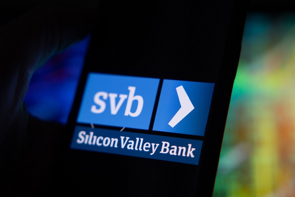 Logo Silicon Valley Bank (SVB). Source: Bloomberg.