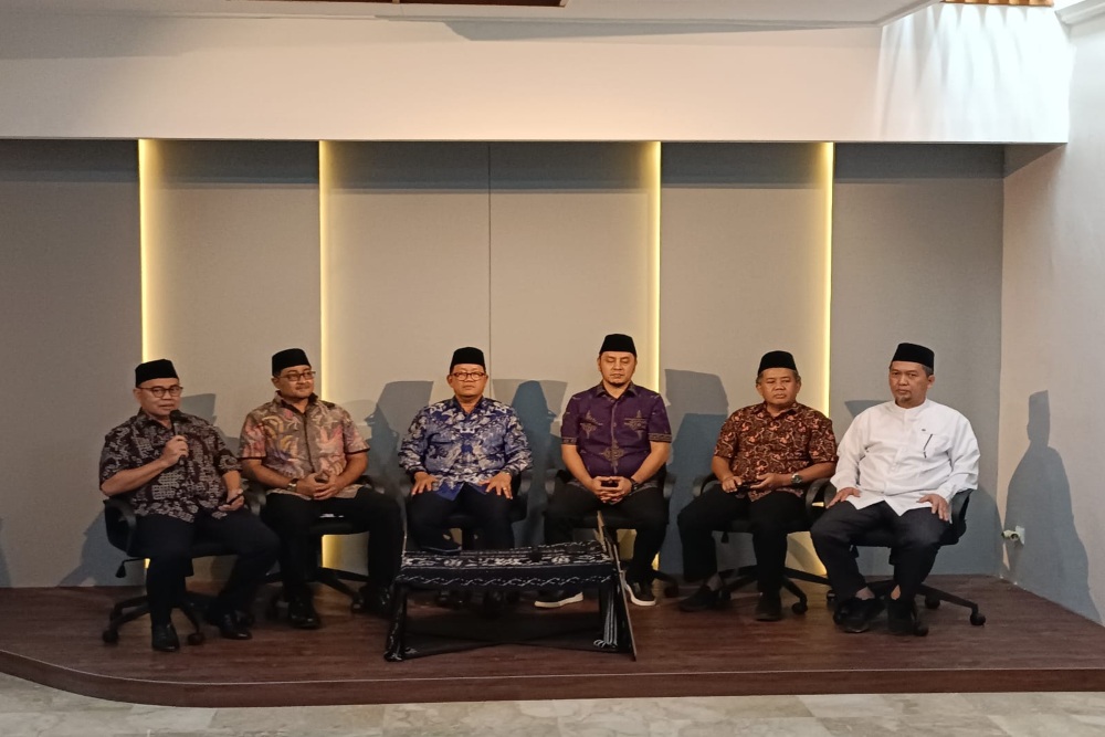 Koalisi Perubahan resmi mendeklarasikan Anies Baswedan sebagai bakal calon presiden (capres) di Pilpres 2024 di sekretariat bersama mereka, di kawasan Kebayoran Baru, Jakarta Selatan pada Jumat (24/3/2023). JIBI/Bisnis-Surya Artha Simanjuntak