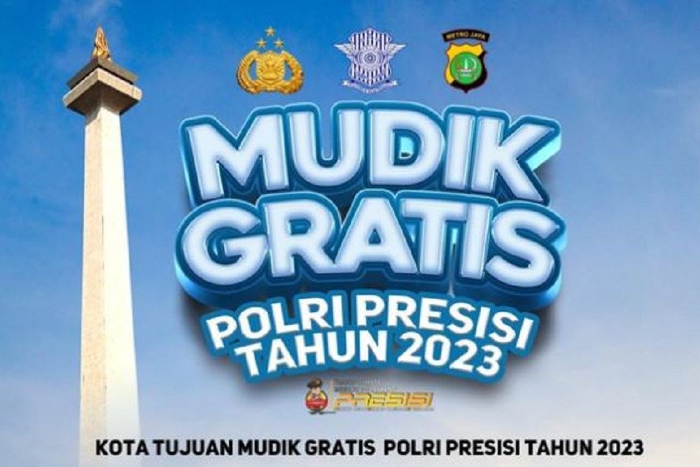 Rute dan cara daftar mudik gratis Polri 2023/Polri.