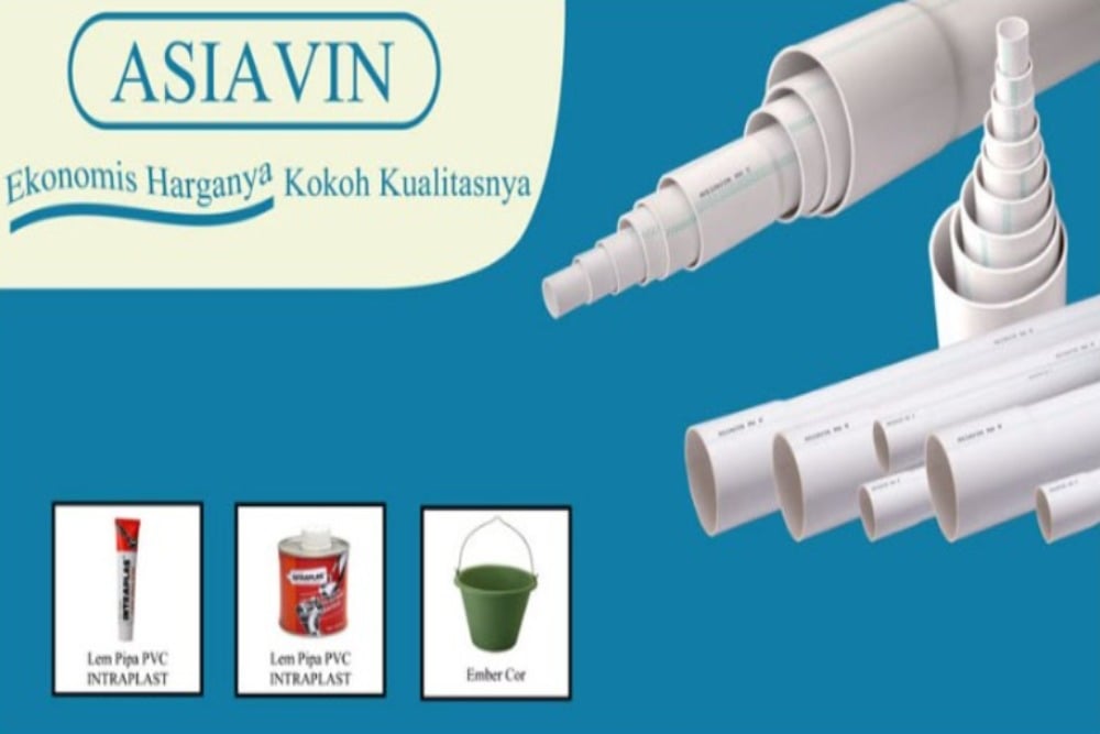 Produk pipa PVC Asiavin produksi PT Multi Makmur Lemindo Tbk. (PIPA)/Istimewa. 