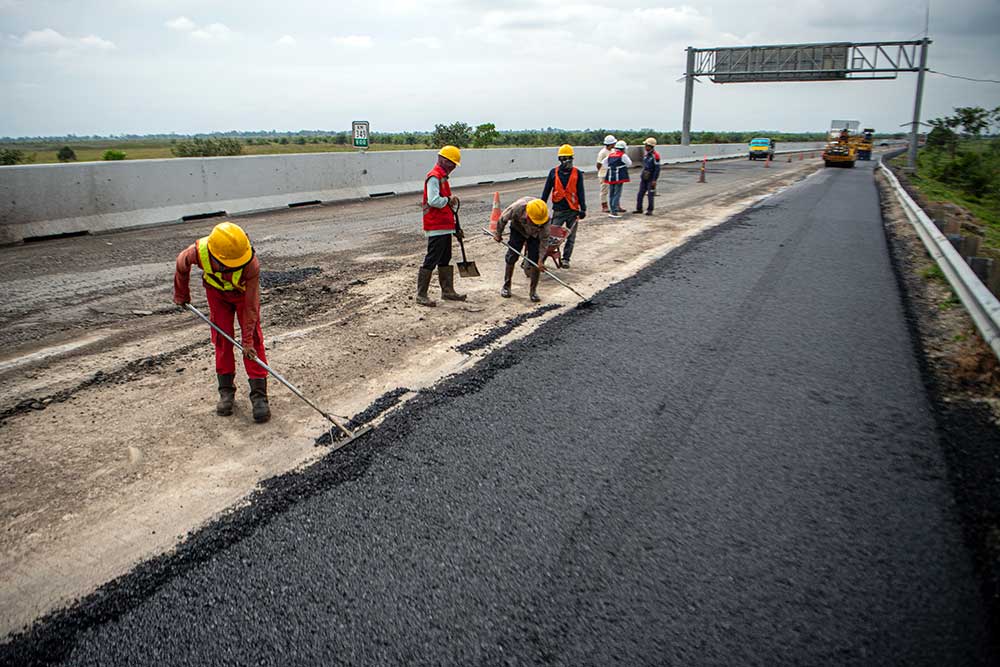  Perbaikan di Jalan Tol Trans Sumatra Ditargetkan Selesai H-10 Lebaran