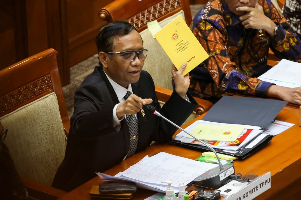  Mahfud MD Sebut Jaringan Perdagangan Orang Melibatkan Oknum Pemerintahan