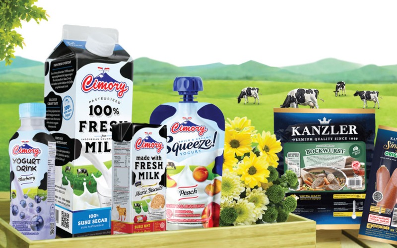 Ilustrasi berbagai produk Cimory. PT Cisarusa Mountain Dairy Tbk. atau Cimory bersiap melakukan IPO./ Istimewa. 