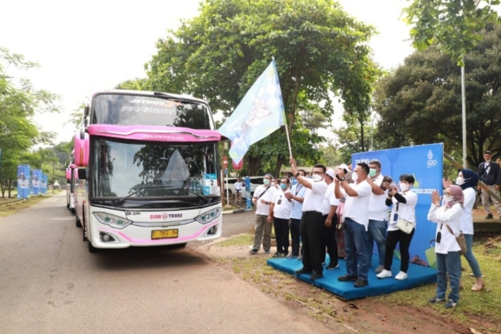 Bus mudik gratis Pupuk Kujang
