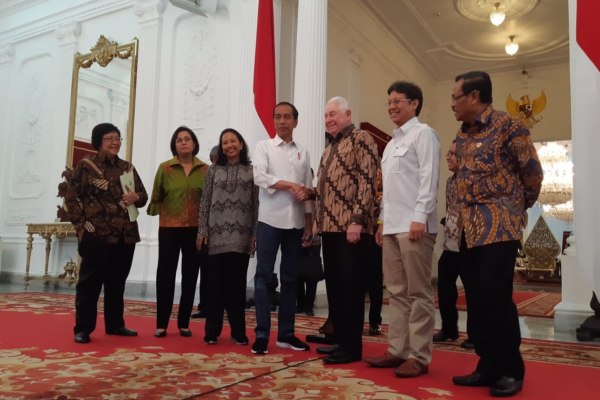  Bos Freeport Richard Adkerson Temui Jokowi di Istana, Bahas Larangan Ekspor?