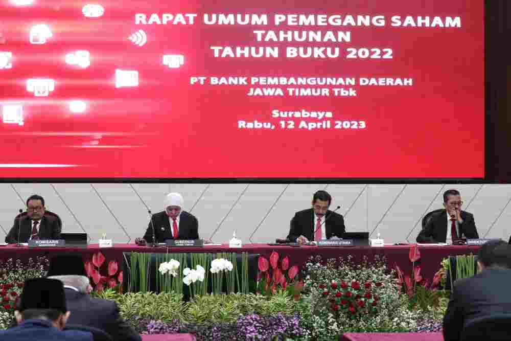  Laba Bersih 2022 Rp1,54 Triliun, Bank Jatim Bagi Dividen 51,67 Persen
