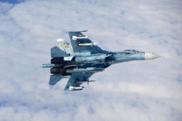  Pesawat Patroli Jerman Beruntung Tak Dirudal Rusia Pakai Jet Tempur Su-27