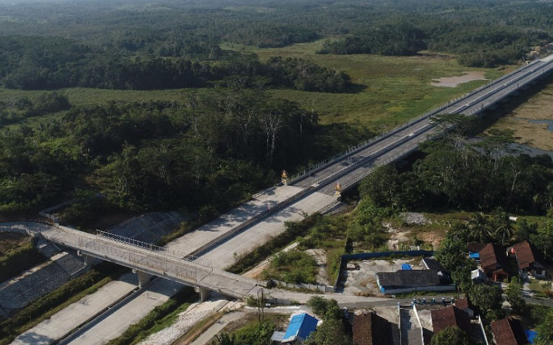 Jalan tol Balikpapan–Samarinda (Balsam) di Kalimantan Timur./Jasa Marga