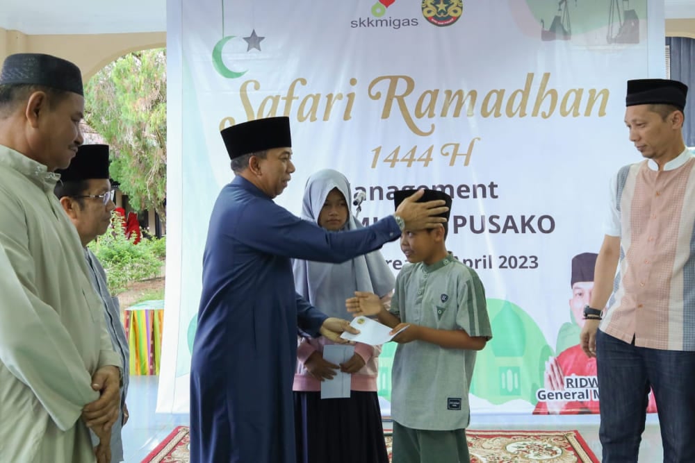  Bumi Siak Pusako Kembali Bagikan Paket Ramadan, Kali ini di Zamrud Area