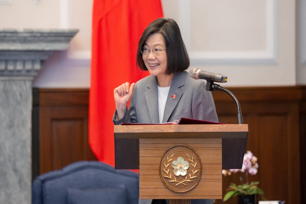 Presiden Taiwan Tsai Ing-wen /Selebaran via REUTERS