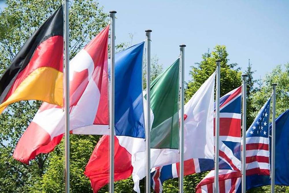 Bendera 7 negara anggota G7/germany.de