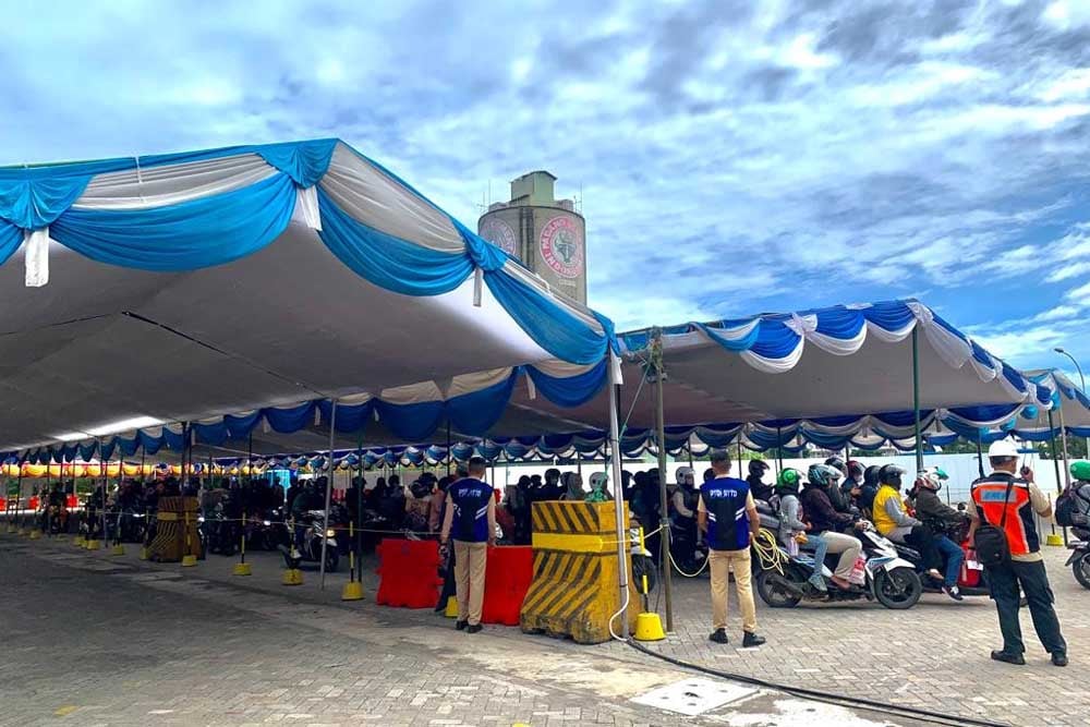  Pelabuhan Ciwandan Macet, Pemudik Motor Terjebak Sampai 4 Jam